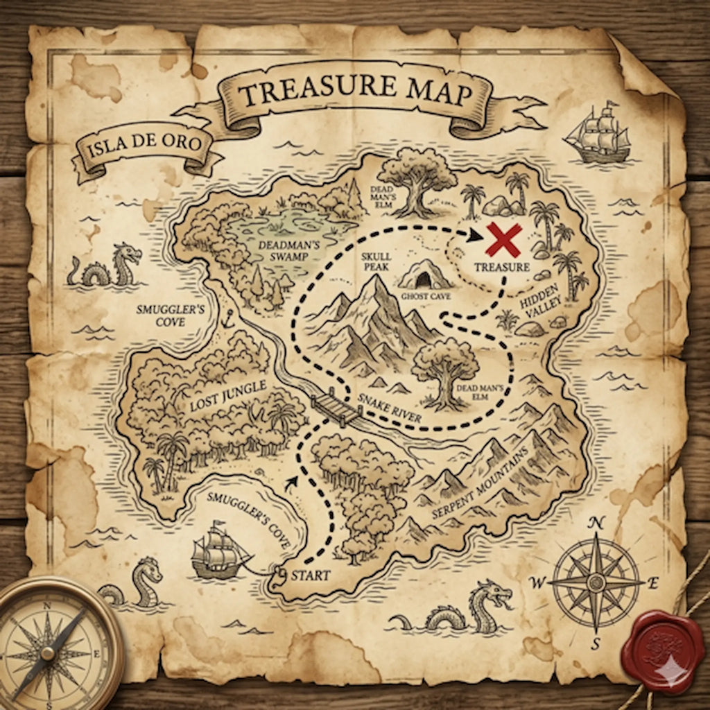 Printable Treasure Hunt Builder — Custom Maps & Clues for Kids